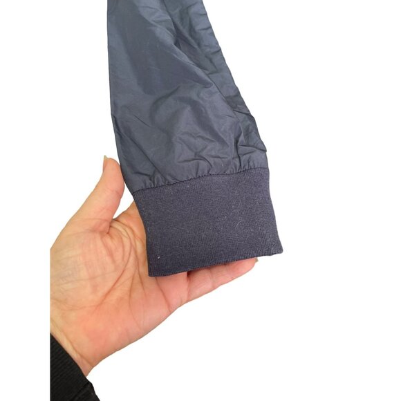 Avec Les Filles Longline Navy Rain Coat Windbreaker Jacket Size Small NWT - Picture 3 of 7